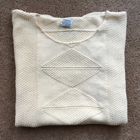 Vintage Sweaters - Vintage Harot Knit Short Sleeve Sweater
